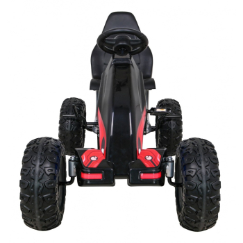 Duży Gokart Strong na pedały dla dzieci Czarny + Obciążenie 100 kg + Koła EVA + Hamulec ręczny + Sportowy fotel